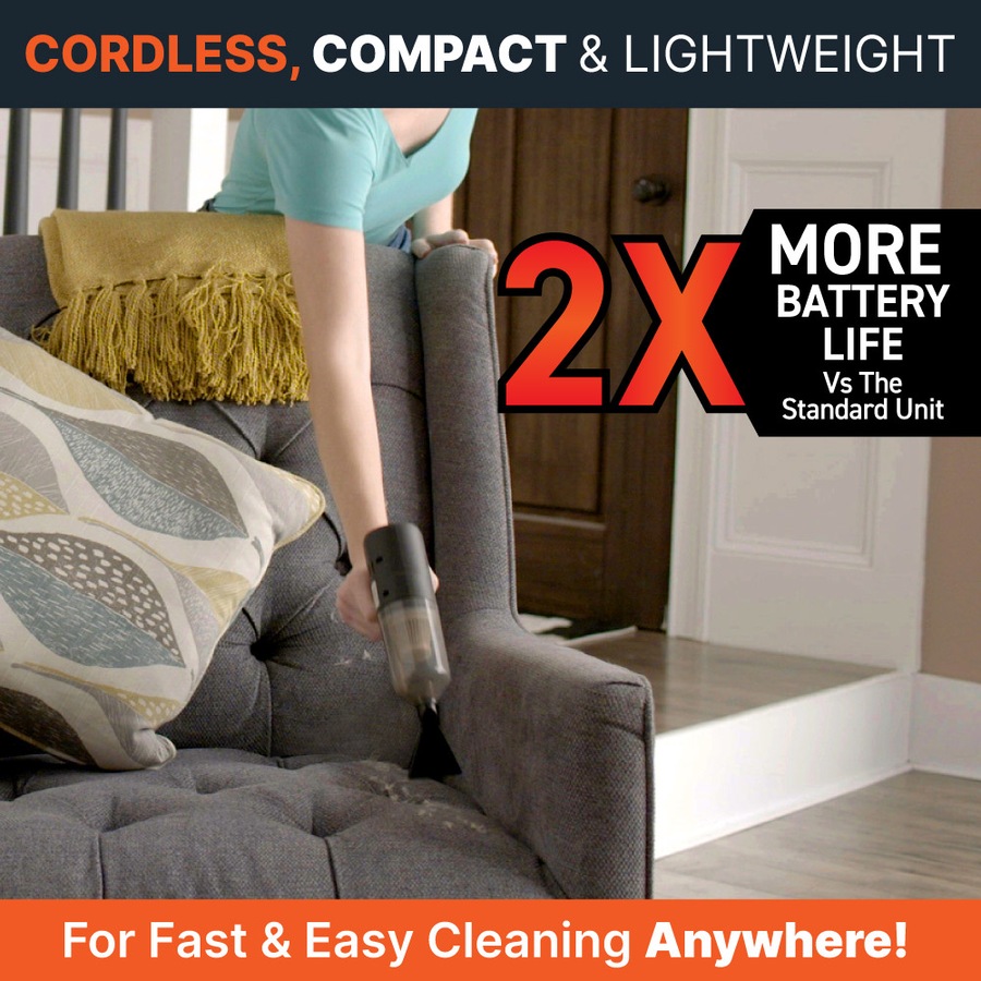 Pocket Vac Pro 2 Pack 2-in-1 Powerful Cordless Handheld Vacuum and Blower with Charging Station