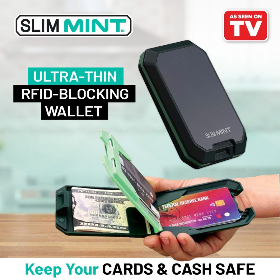 Slim Mint - 2 Pack - Ultra-Thin, RFID-Blocking Wallet