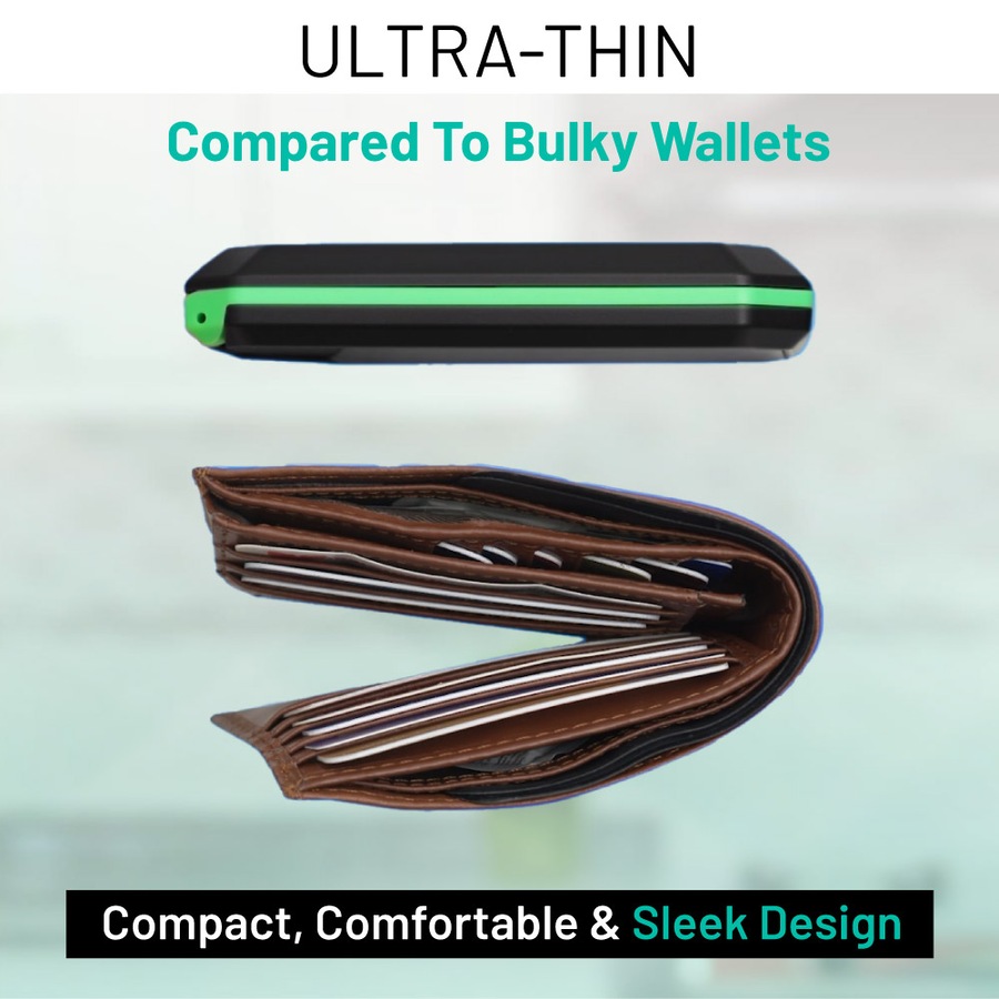 Slim Mint Deluxe Leather Addition Ultra-Thin, RFID-Blocking Wallet