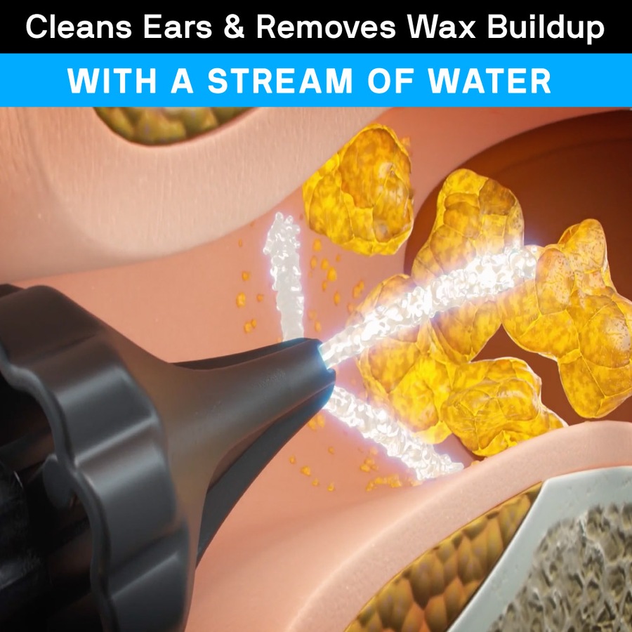 WUSH By BlackWolf - Water Powered Ear Cleaner and Earwax Remover, Rechargeable, Safe & Effective