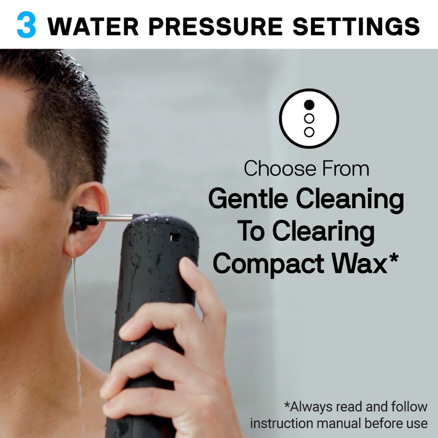 WUSH By BlackWolf - Water Powered Ear Cleaner and Earwax Remover, Rechargeable, Safe & Effective