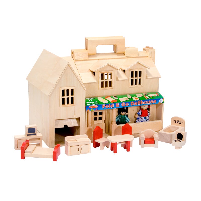 Buy Melissa & Doug Fold & Go Dollhouse - MyDeal