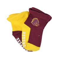 NRL Brisbane Broncos 4 Pairs Infant Socks
