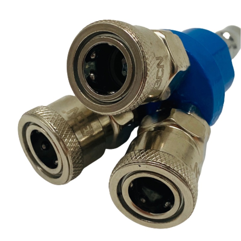 Buy 3 Way Air Compressor Fitting MyDeal