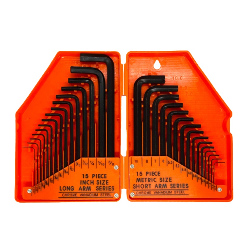 Buy 30 Piece Allen Key Metric / Imperial Set MyDeal