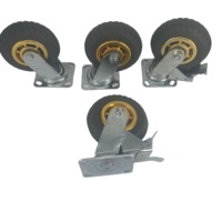 6" (150mm) Heavy Duty Swivel Castor Wheels - 4 Piece Set
