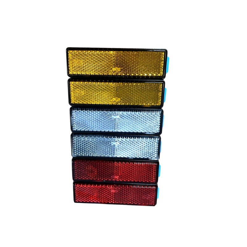 Buy 6 Piece Reflector Set RED WHITE AMBER Self Adhesive MyDeal