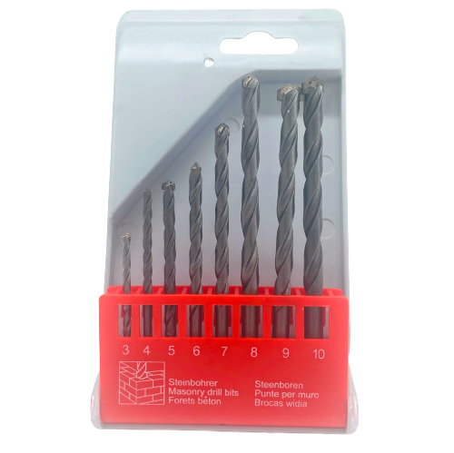 8pcs Masonry Hammer Drill Bit with Round Shank Unbranded Australia