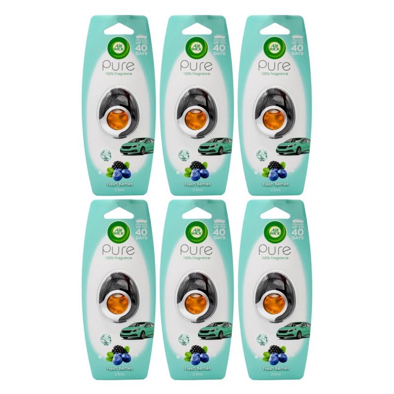 Buy 6 x Air Wick Pure Membrane Car Air Freshener 2.5mL Fresh Berries
