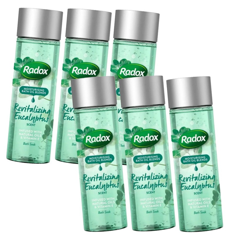 Buy 6 x Radox Moisturising Bath Oil Blends Revitalizing Eucalyptus