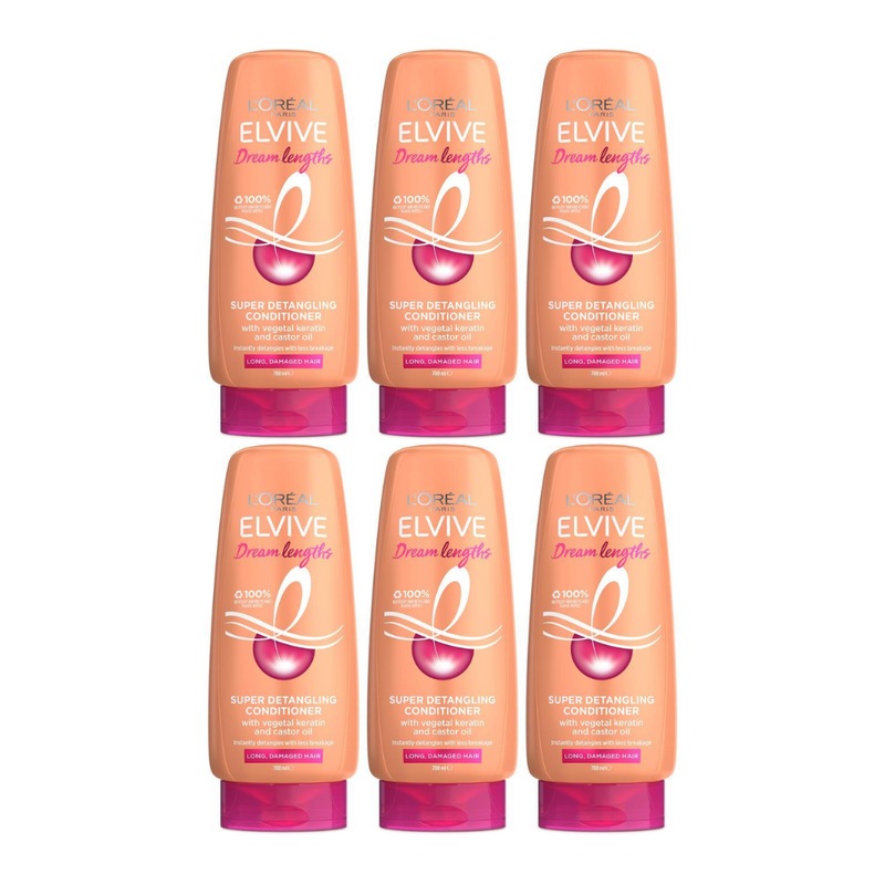 Buy 6x LOreal Elvive Dream Lengths Super Detangling Conditioner 700ml