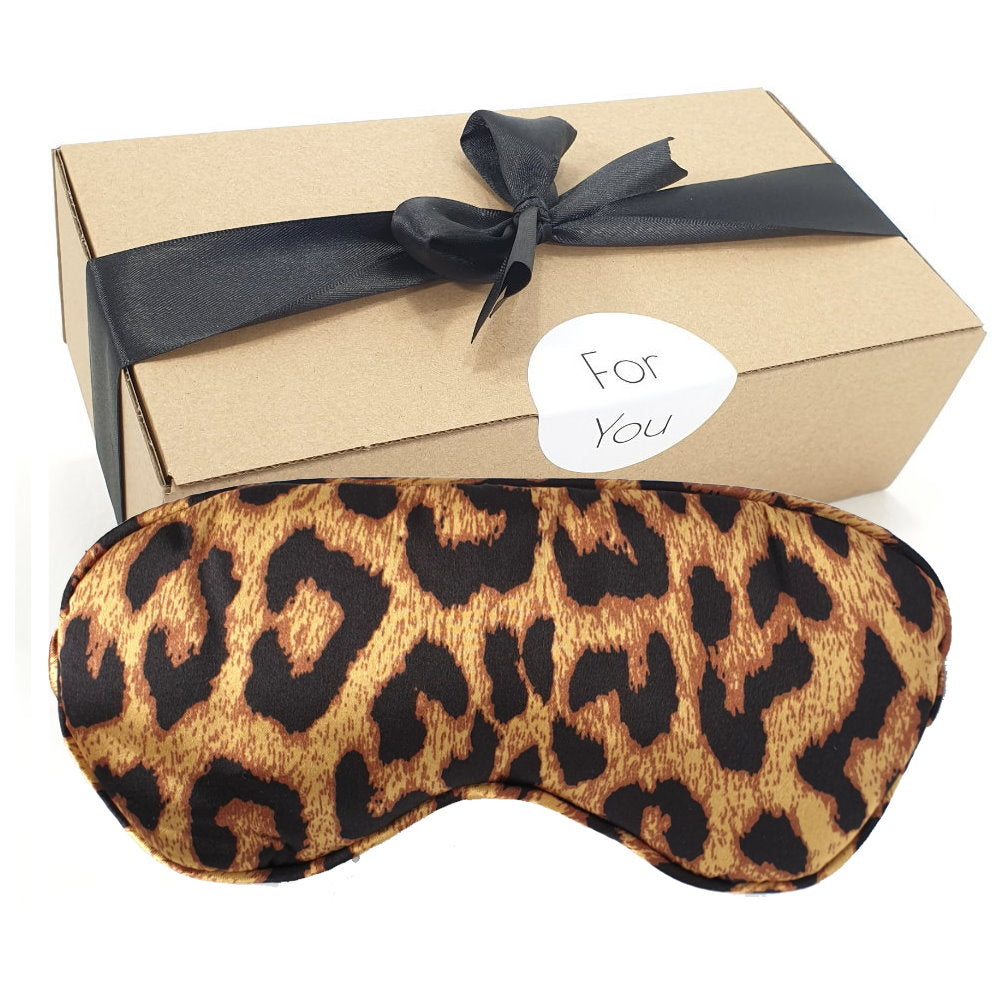 Leopard Eye Mask Buy Gift Box - Rosy Lane Leopard Sleep Eye Mask - Super Soft - MyDeal ...