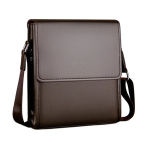 OSKA Men's Genuine Leather Shoulder Bag - Brown