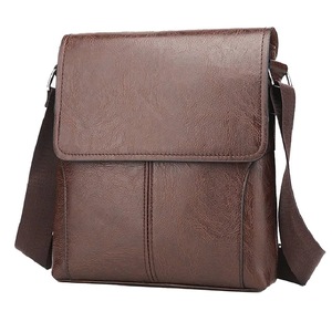 OSKA Men's Shoulder Crossbody Bag Pu Leather - Brown