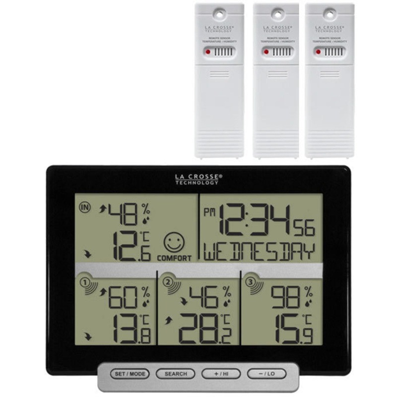 Buy 30814123TX La Crosse Weather Station with 3 included Remote Sensors MyDeal