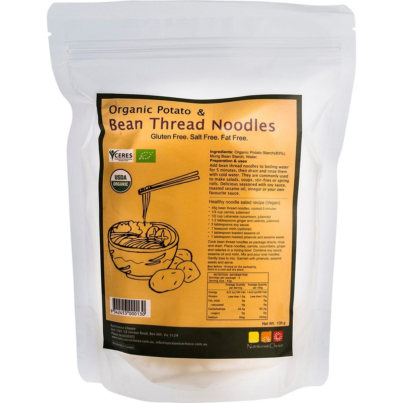 Buy Nutritionist Choice Bean Thread Noodles with Organic Potato MyDeal