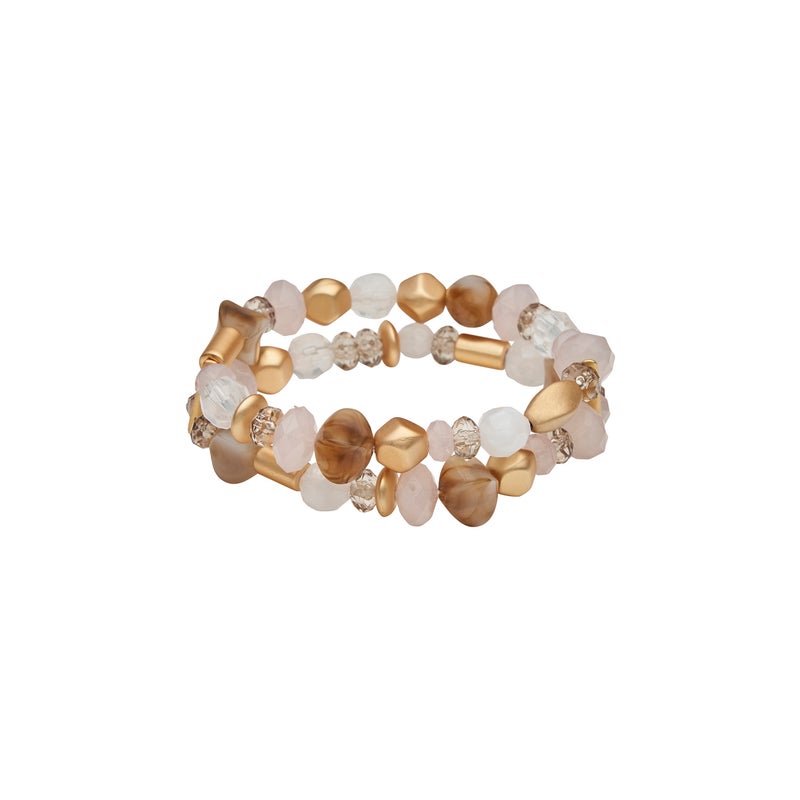 Buy Amber Rose - Womens Fashion Jewellery - Raw Glass Stretch Bracelet ...