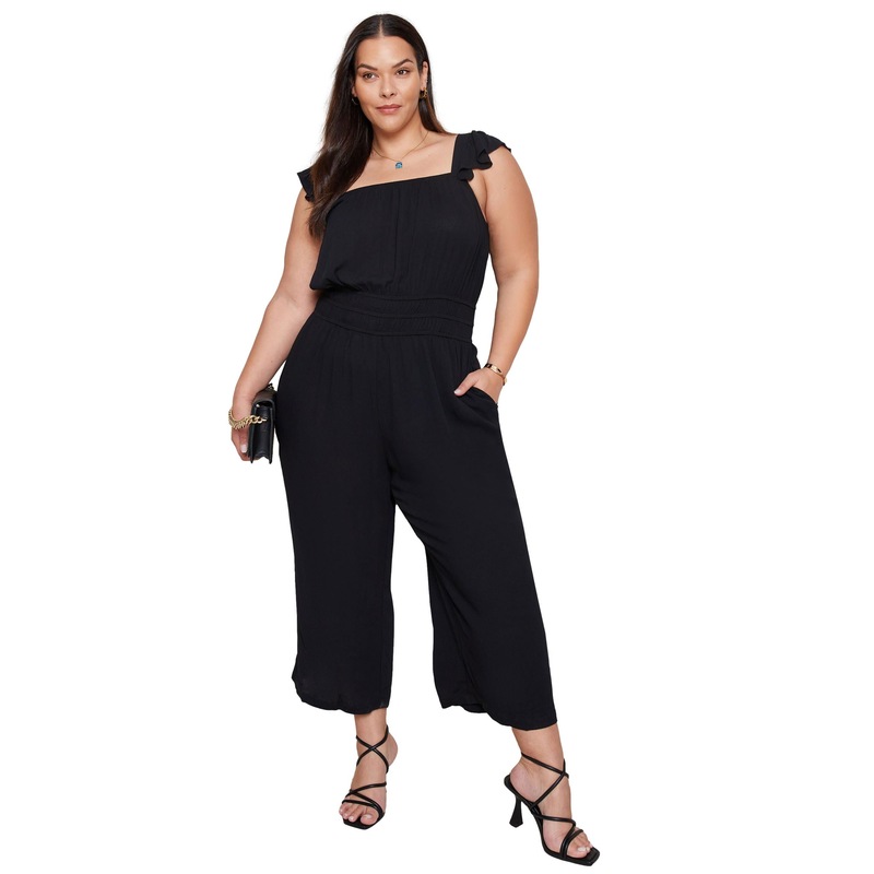 Buy Autograph - Womens Plus Size - Jumpsuit - Summer - Black - Romper ...