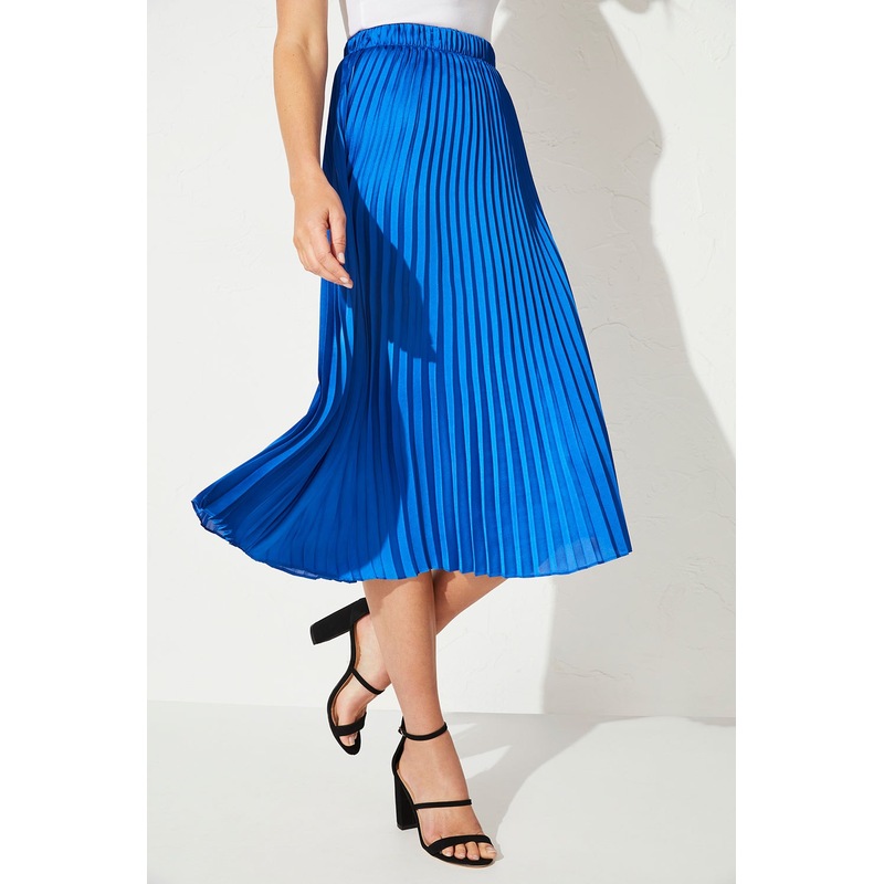 Buy Capture Womens Skirts Midi Pleated Skirt Mydeal