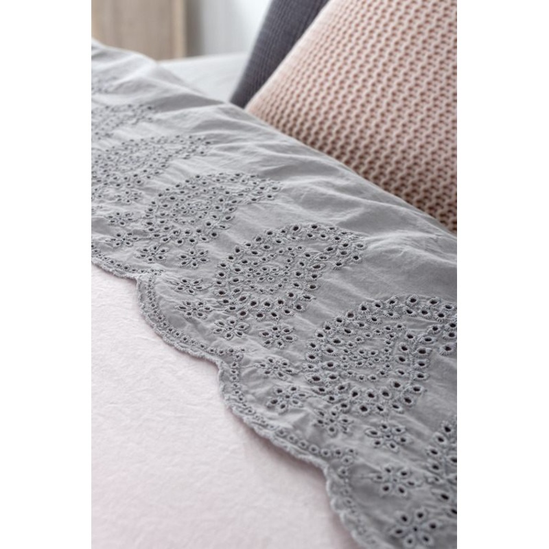 Buy EziBuy Home Home Bedding Washed Cotton Anglaise Sheet Set MyDeal