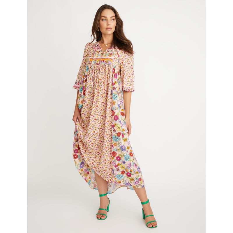Buy ROCKMANS - Womens Dress - Peasant Gypsy Dress - MyDeal