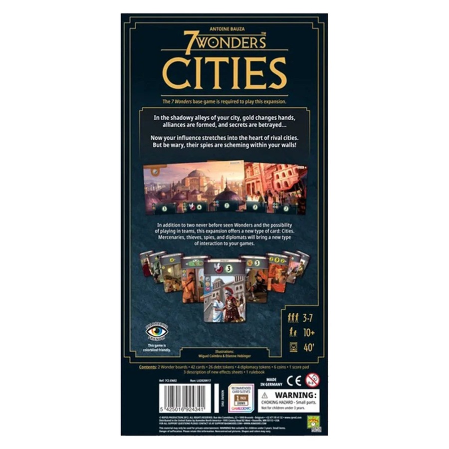 7 Wonders New Edition: Cities Expansion Board Game