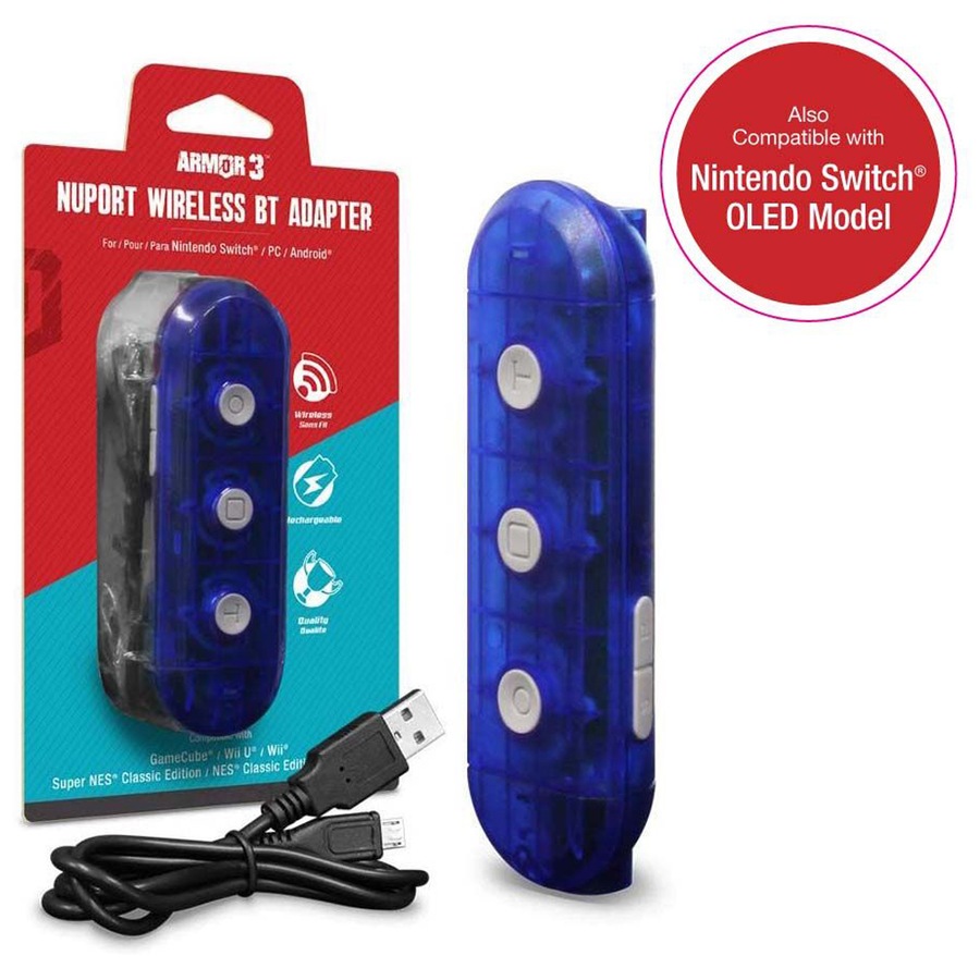 Armor3 NuPort Wireless Bluetooth Adapter for Switch and PC