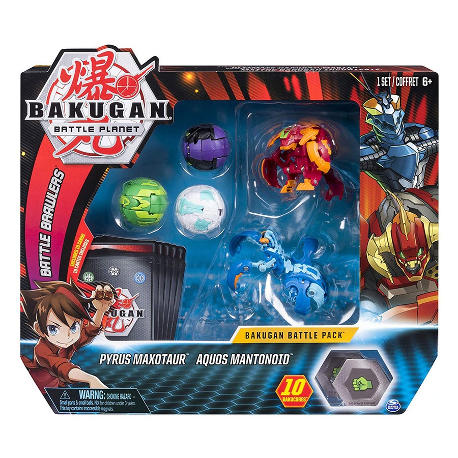 Buy Bakugan Battle Brawlers Battle Pack Pyrus Maxotaur and Aquos ...