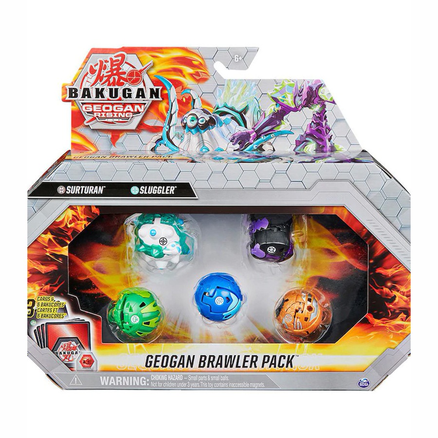 Buy Bakugan Geogan Rising Surturan and Slugger Brawler Pack - Everyday ...
