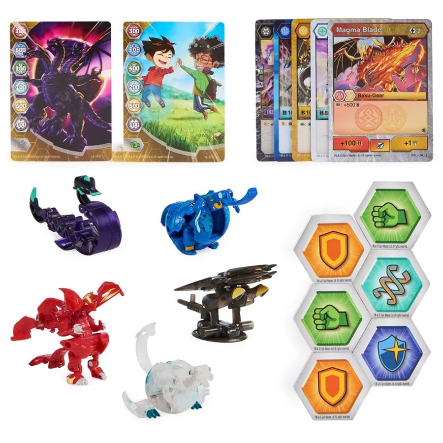 Bakugan Legends Collection Pack (Maxodon, Montrapod, Trox, Dragonoid x Auxillator)