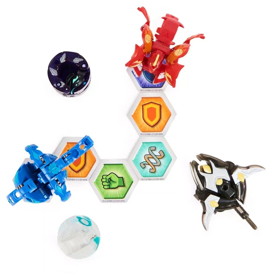 Bakugan Legends Collection Pack (Maxodon, Montrapod, Trox, Dragonoid x Auxillator)