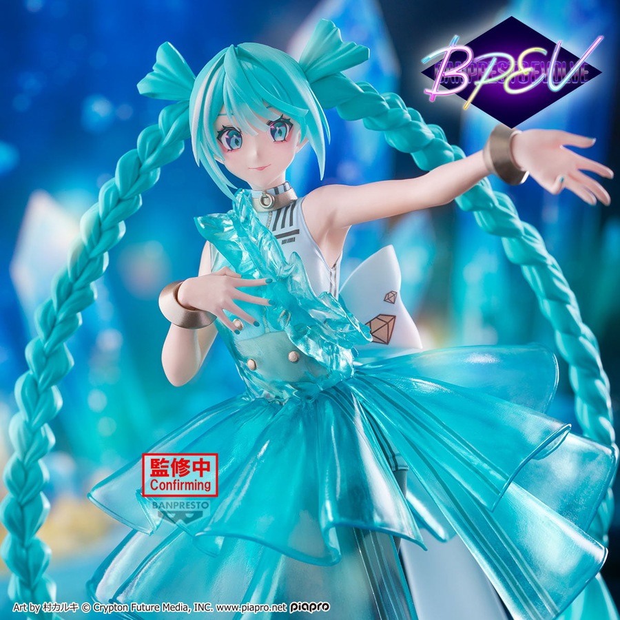 Banpresto Hatsune Miku Evolve Clearluxe Emerald Gem Figure