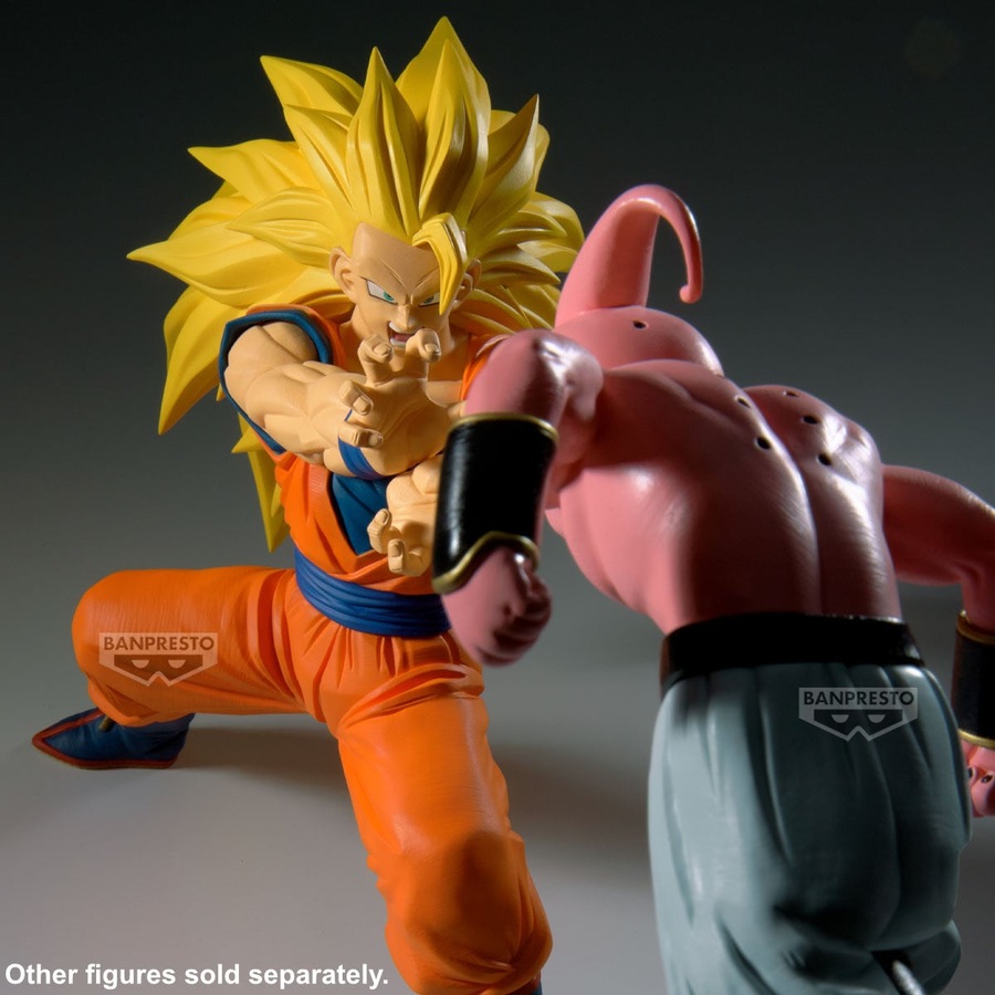 Banpresto Match Makers Dragon Ball Z Super Saiyan 3 Son Goku (vs Majin Buu Pure) Figure