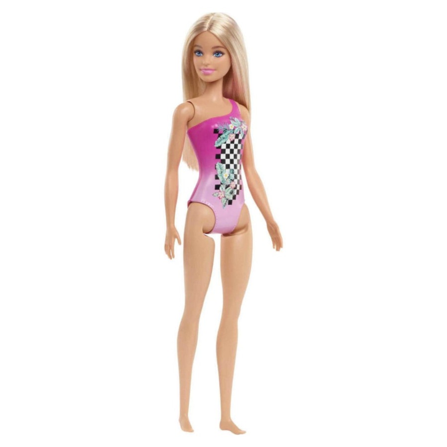 Barbie Beach Doll Pink Checkered