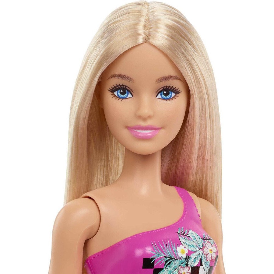 Barbie Beach Doll Pink Checkered