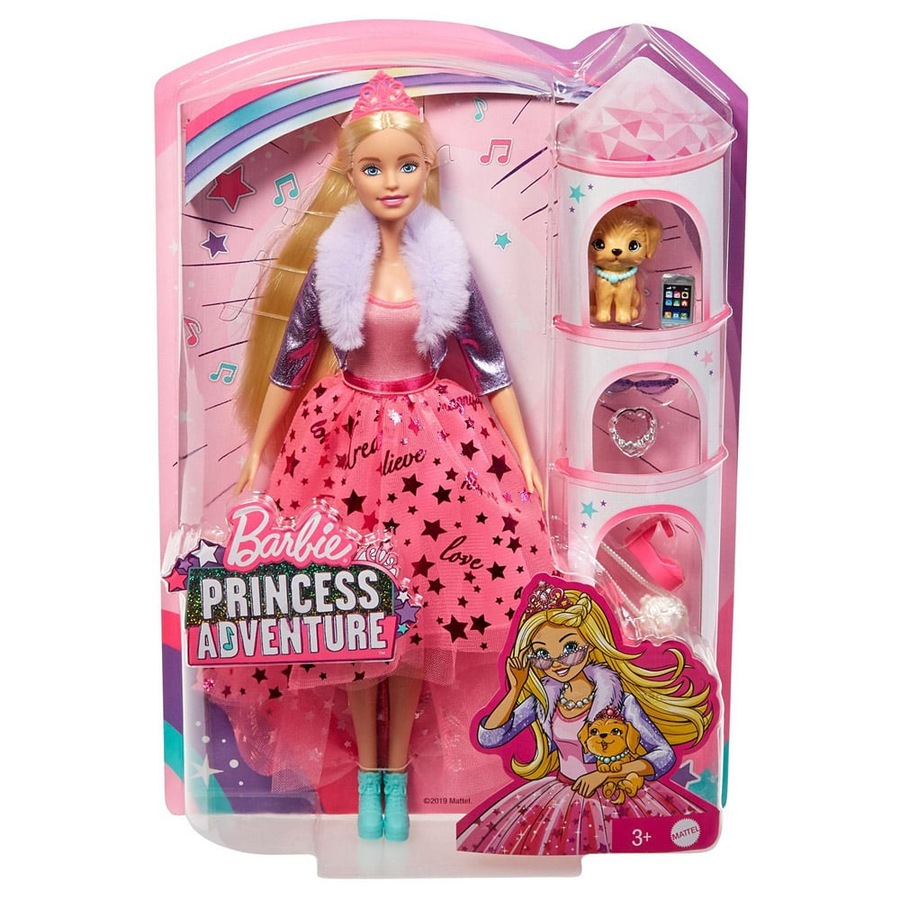 Barbie Princess Adventure Deluxe Fashion Doll with Puppy