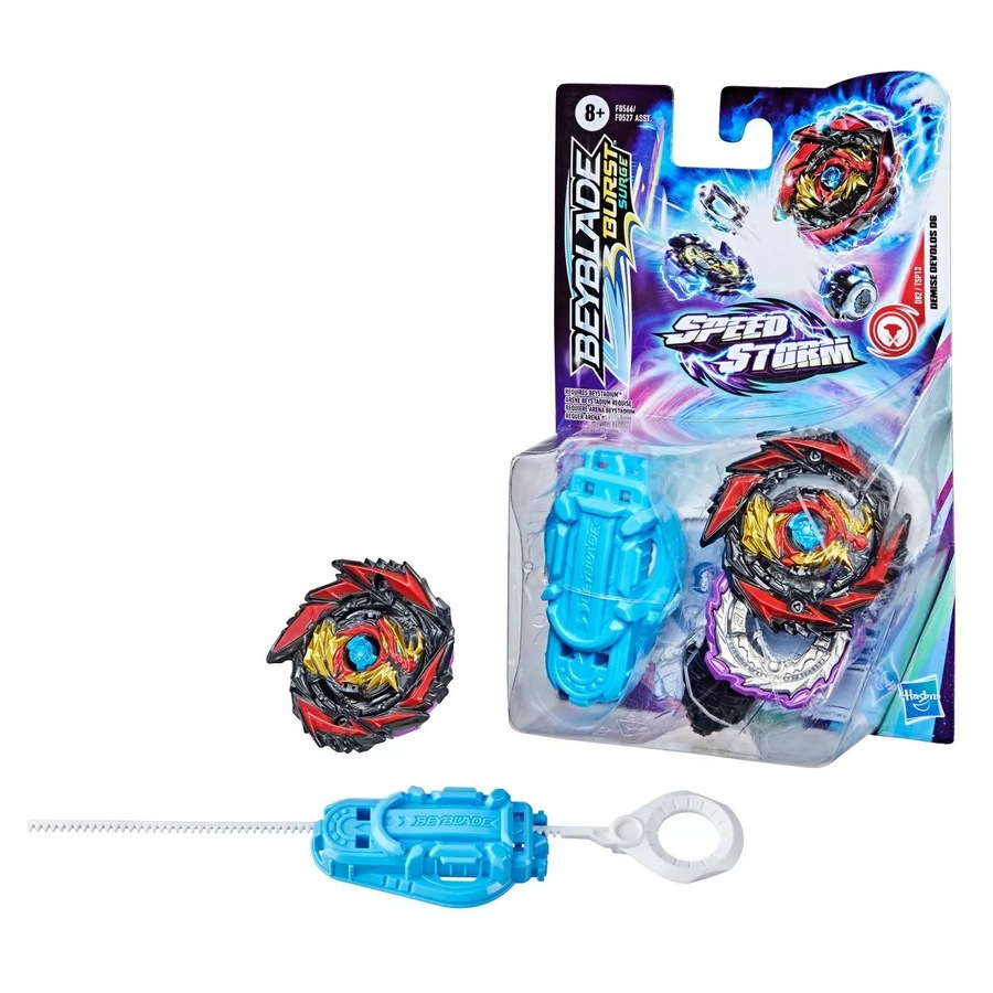 Beyblade Burst Surge Speedstorm Starter Pack Demise Devolos D6
