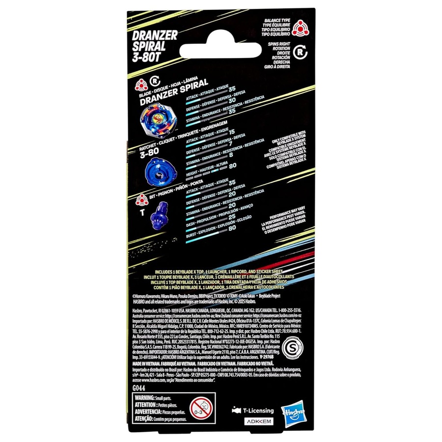 Beyblade X X-Over Project Dranzer Spiral 3-80T Starter Set