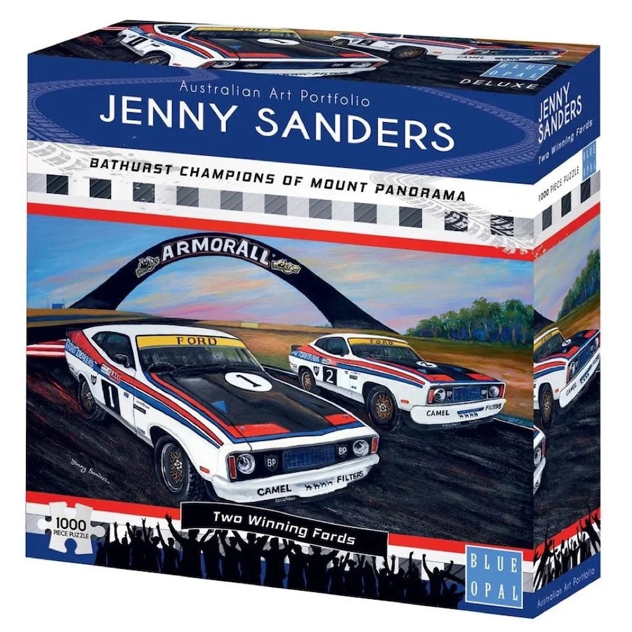 Blue Opal Jenny Sanders Two Winning Fords 1000pc Jigsaw Puzzle