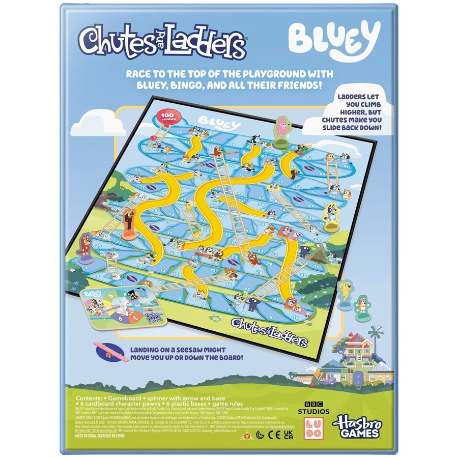 Bluey Chutes and Ladders Board Game