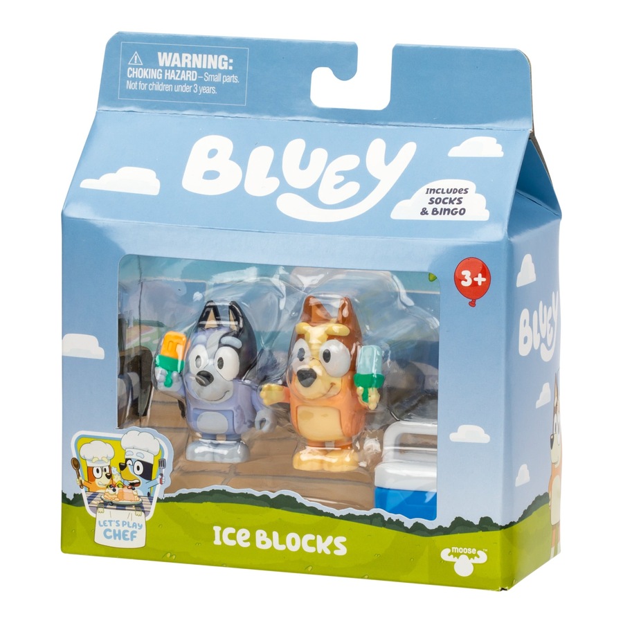 Bluey Figure 2 Pack Series 13 Ice Blocks Bingo and Socks