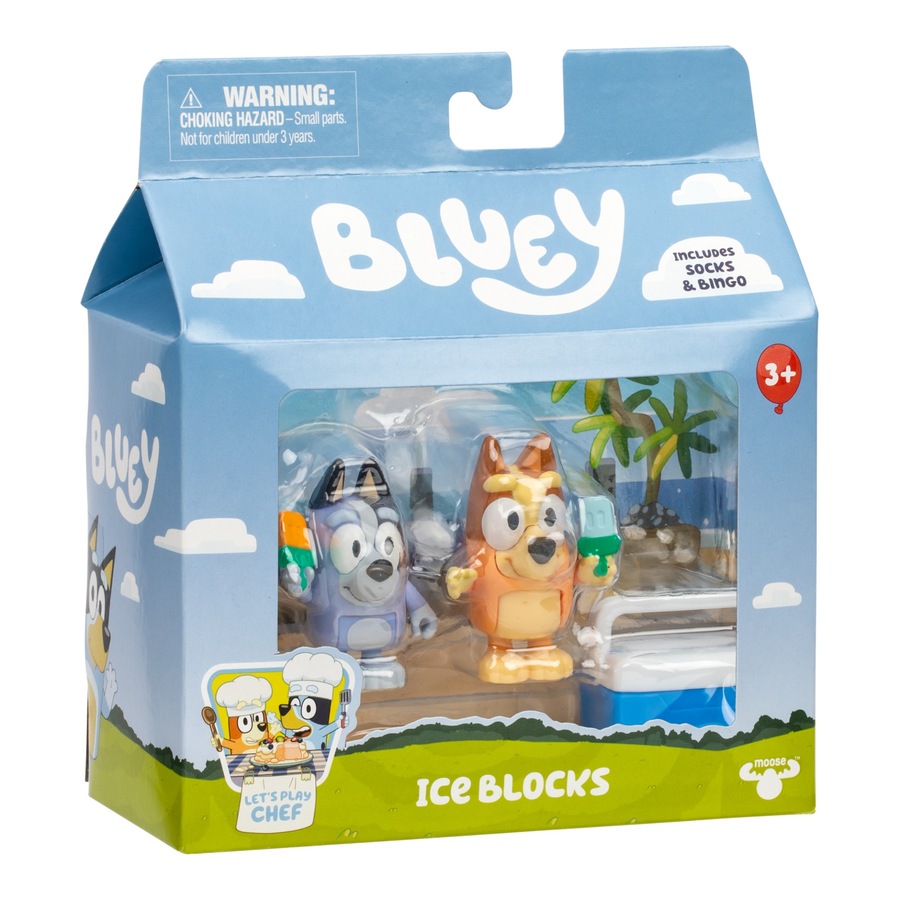 Bluey Figure 2 Pack Series 13 Ice Blocks Bingo and Socks
