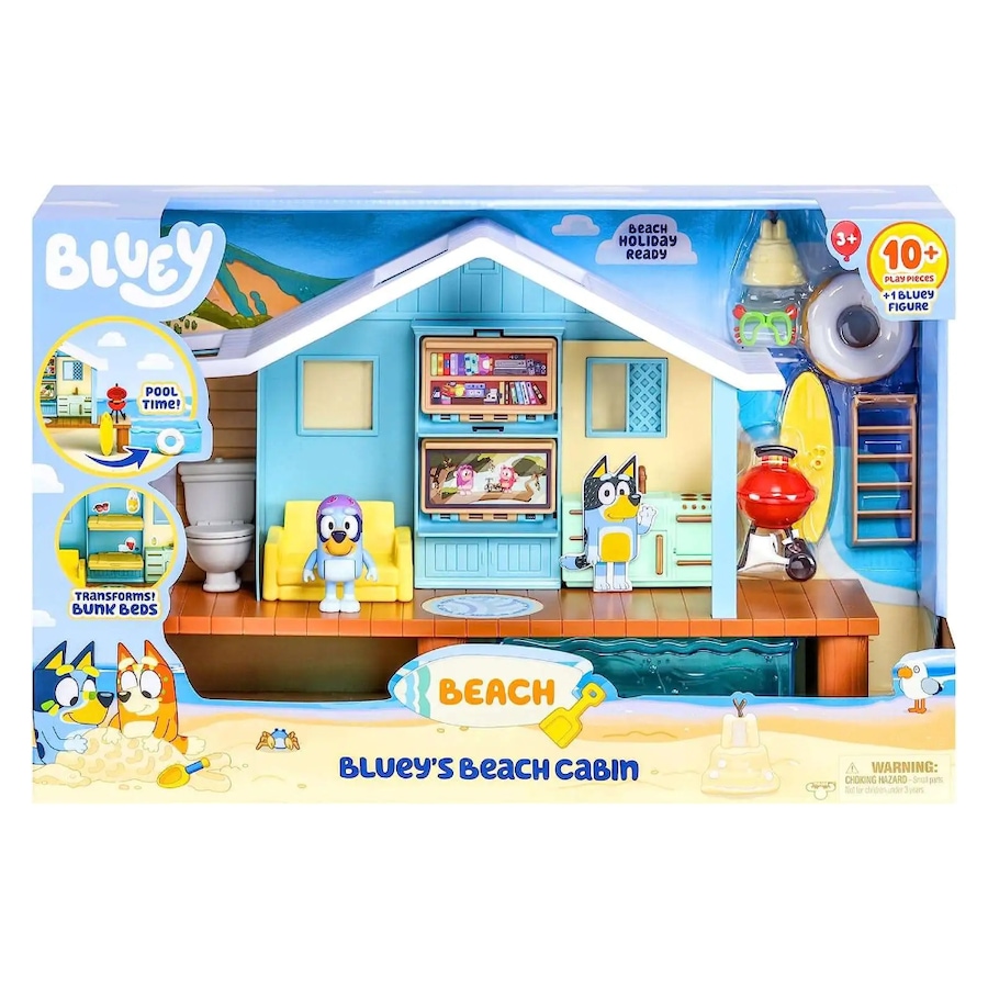 Bluey Season 9 Bluey's Beach Cabin Playset