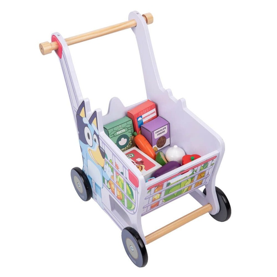 Bluey Wooden Shopping Trolley Playset