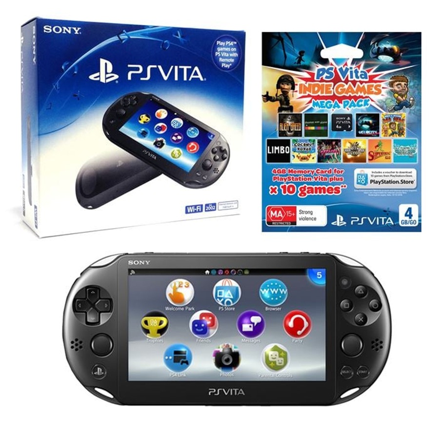 Buy Bundle: PlayStation Vita 2000 Wi-Fi Console + Indie Mega Pack ...