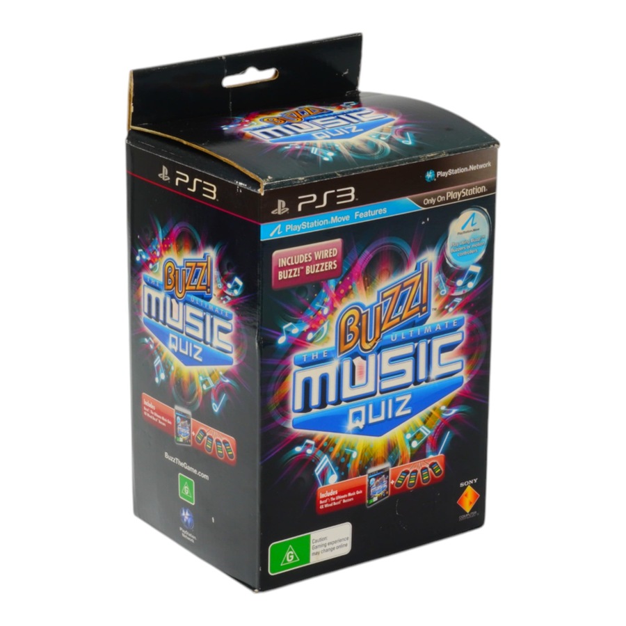 BUZZ! The Ultimate Music Quiz with Buzzers Bundle (PS3)
