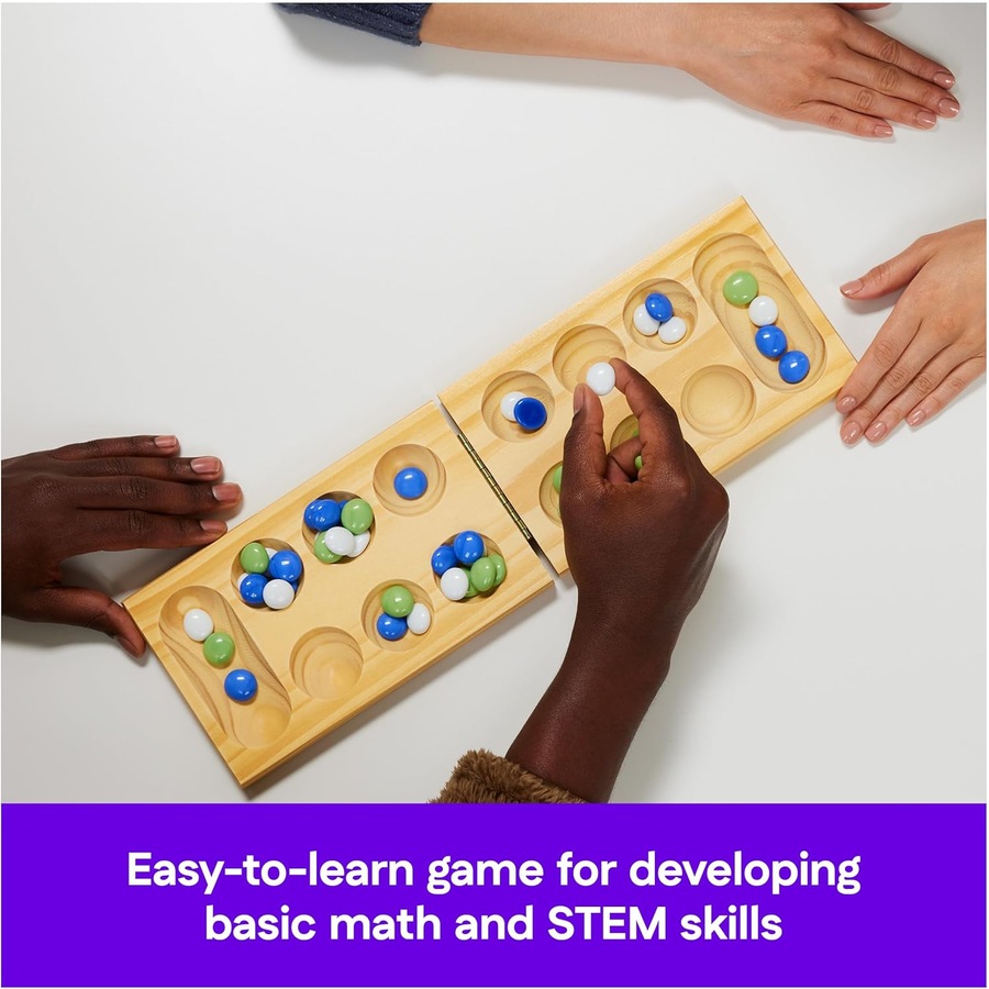 Cardinal Classics Wooden Folding Mancala Board Game