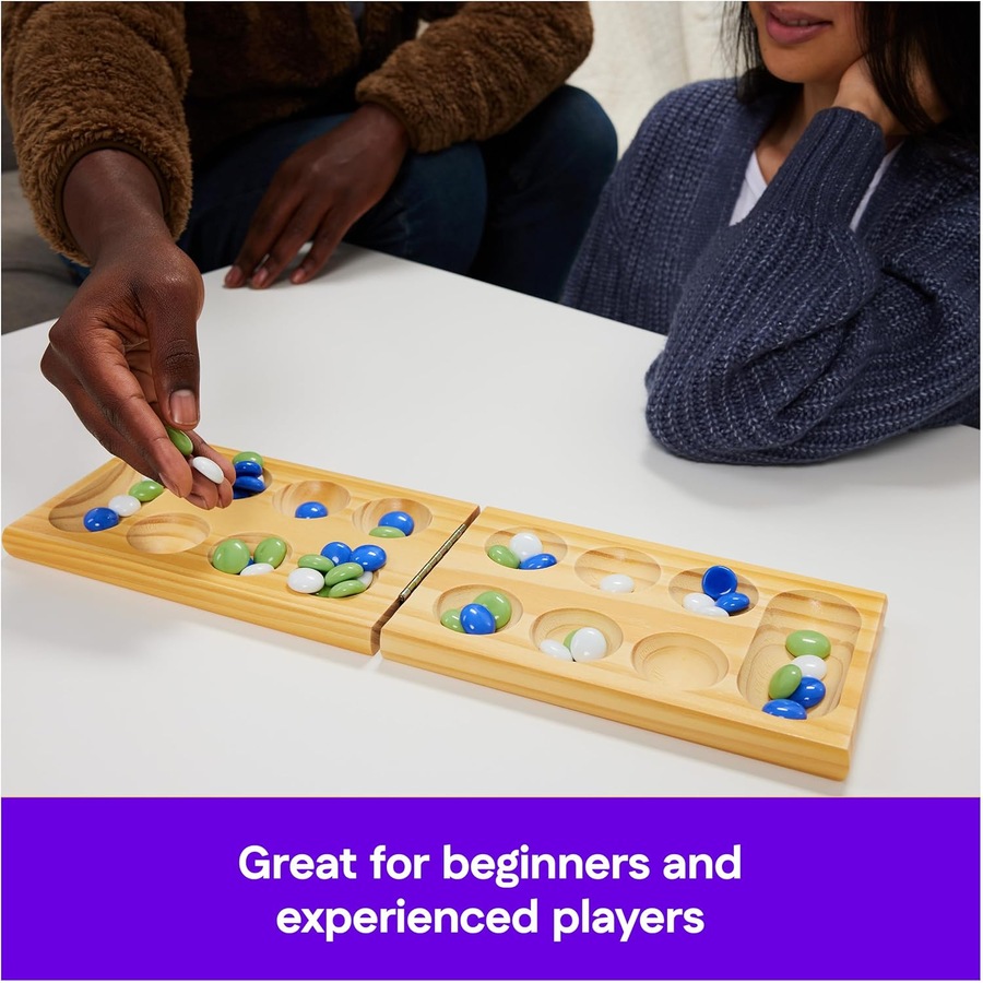Cardinal Classics Wooden Folding Mancala Board Game