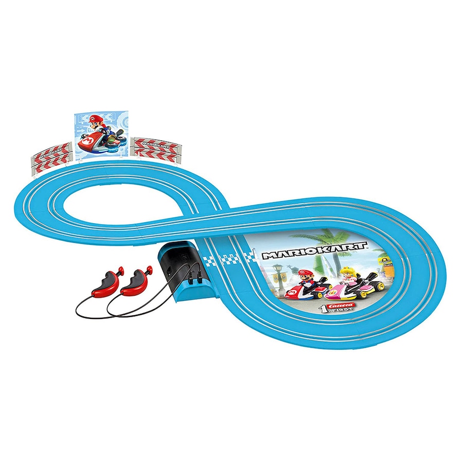Carrera First Battery Set Mario Kart Mario and Peach 2.4m Track