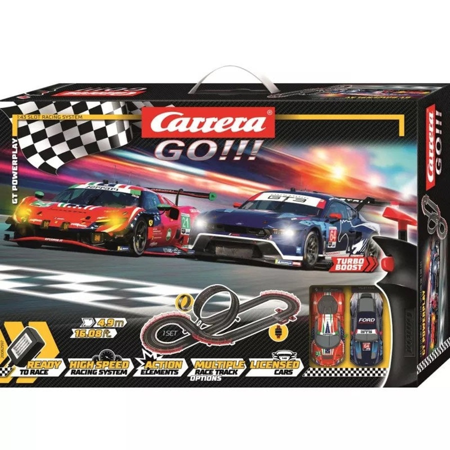 Carrera GO!!! Slot Car Set GT Powerplay GT3 Series 4.9m Track